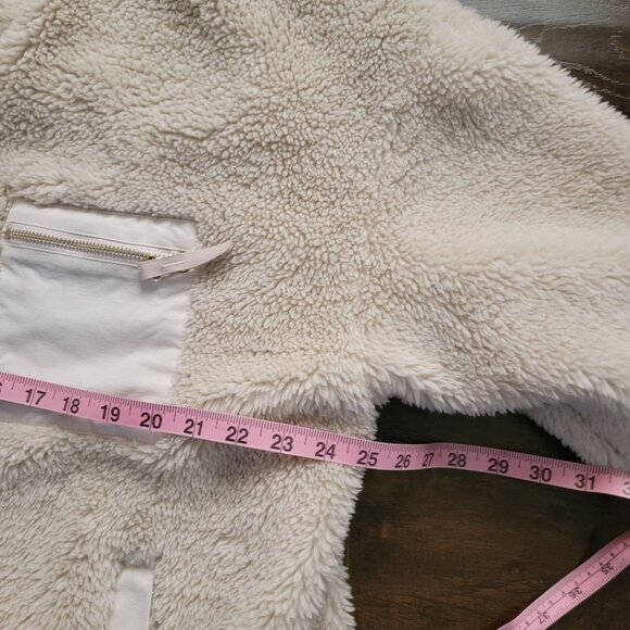 Varley Marney Sherpa Jacket Womens 1X Cozy Winter Outdoors Gorpcore Neutral - Picture 6 of 7
